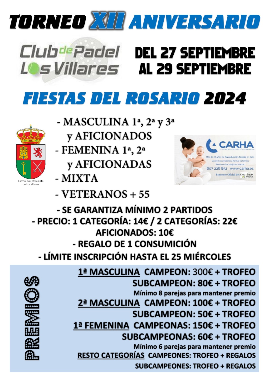 Torneo de Padel XII Aniversario