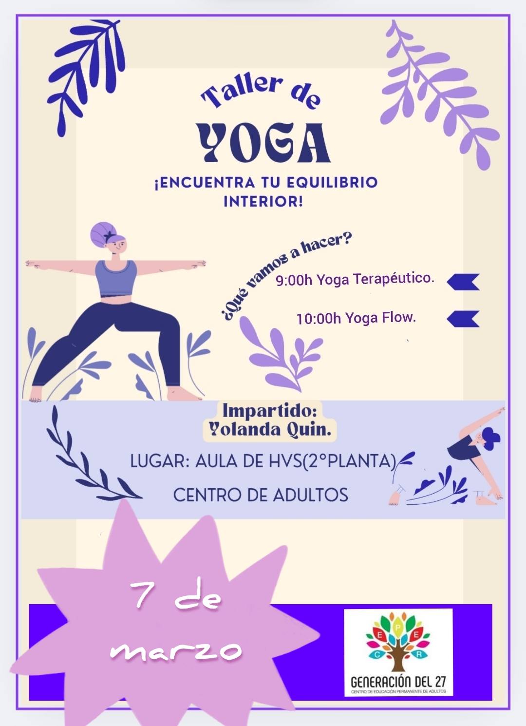 Taller de Yoga